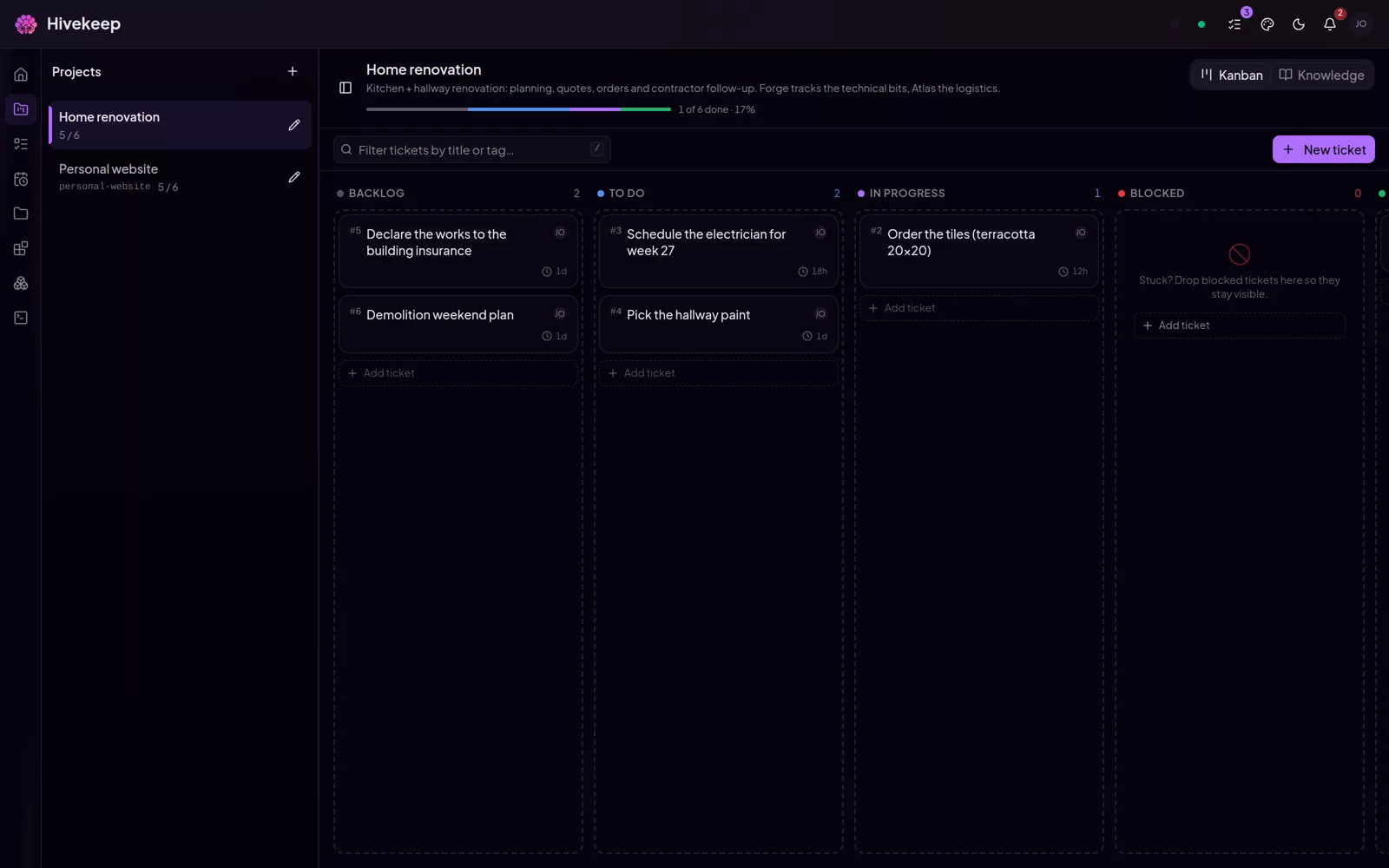 A shared kanban